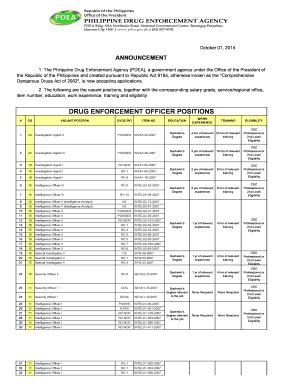 how to apply pdea agent|PDEA Ranks and Salary .